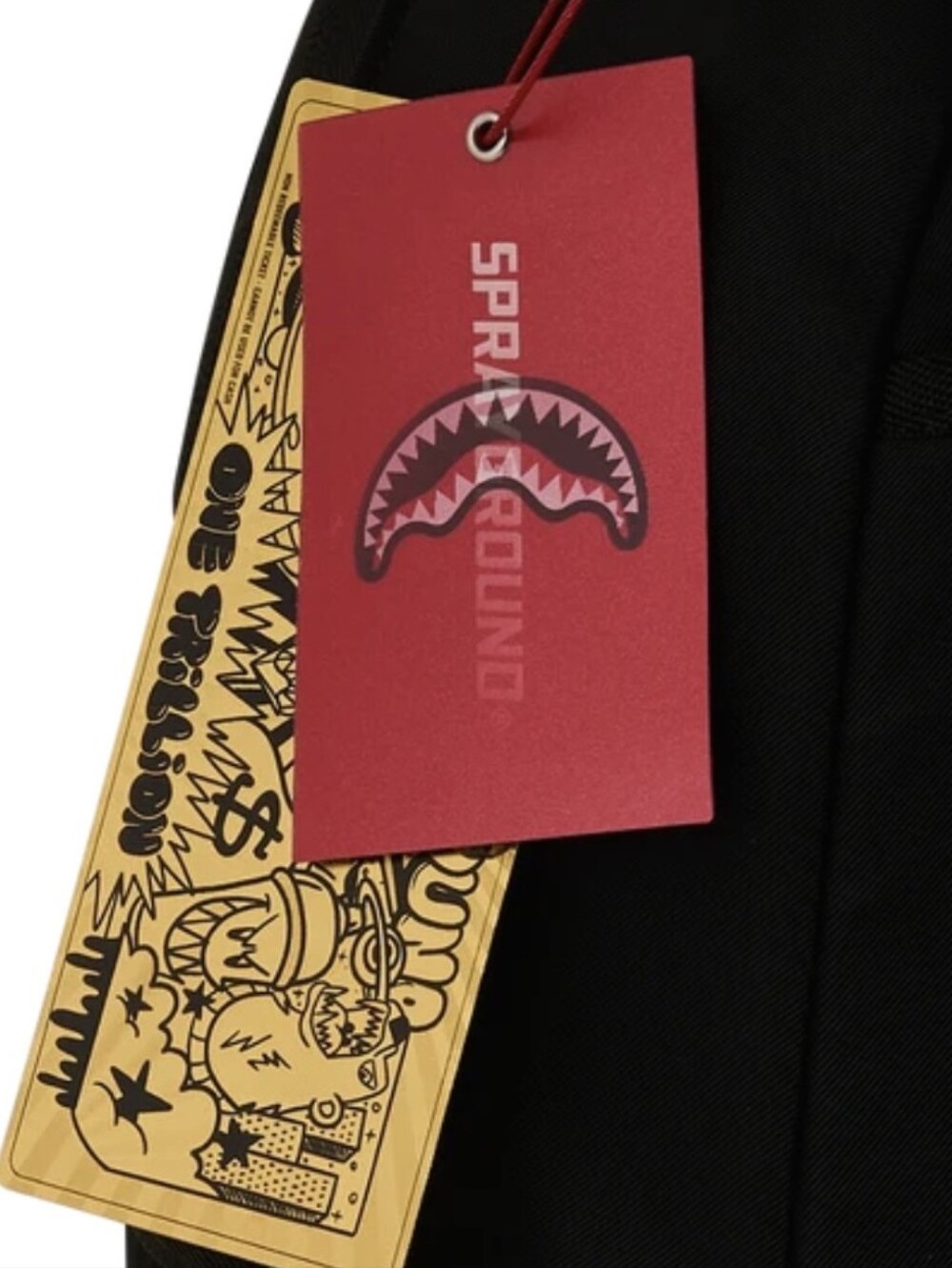 Sprayground Shark Central 2 Black White Backpack - Picture 10 of 11